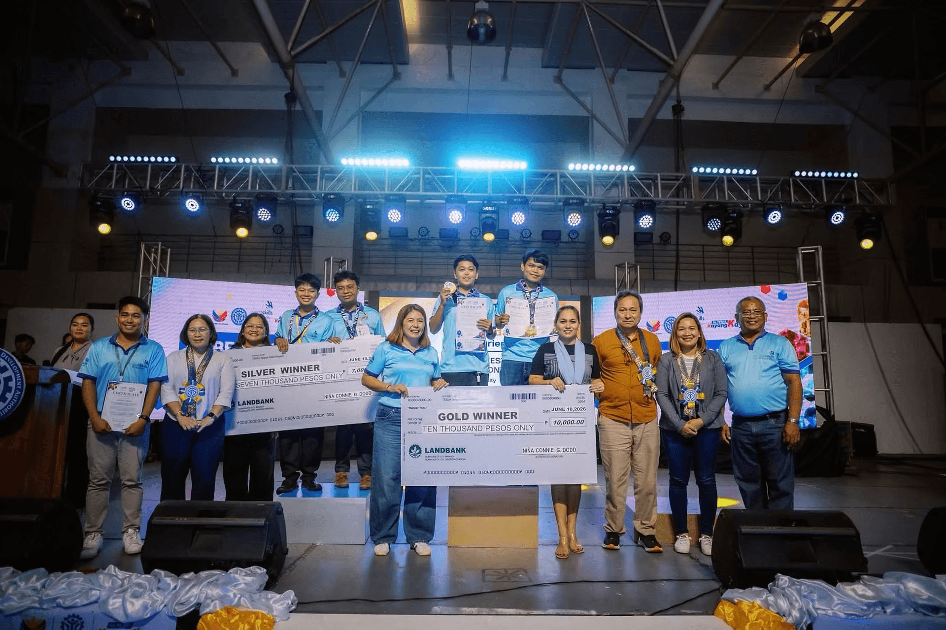 Cybersecurity gold medalists at the NIR Regional Skills Olympics